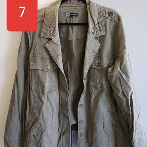 Plus Size Military Jacket